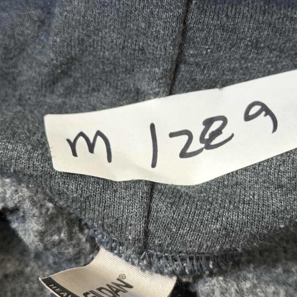 Gildan Dark Gray Hoodie with Logo - Picture 7 of 7